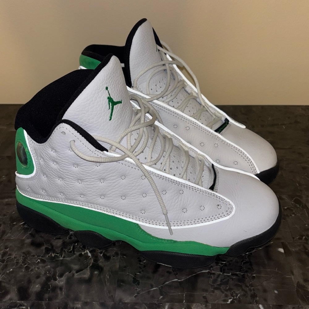 Air Jordan Retro 13 White & Green SZ 8.5